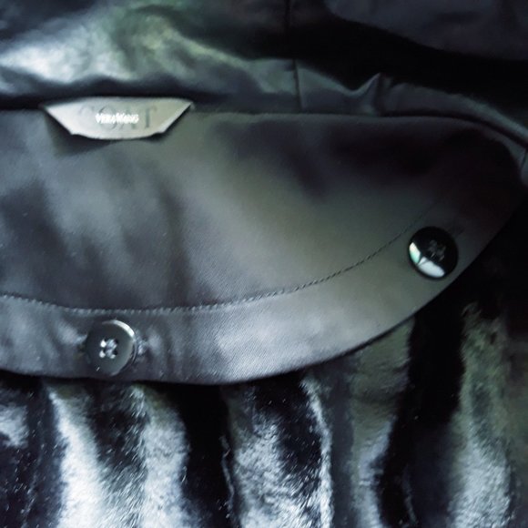 VERA WANG Laura Hooded Waxed Long Anorak Sz XS - Picture 8 of 16